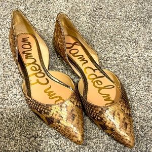 Sam Edelman snakeskin flats - brand new!